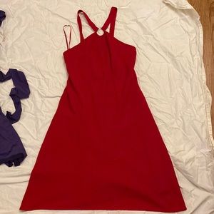 Red Mid-Length Cocktail Dress